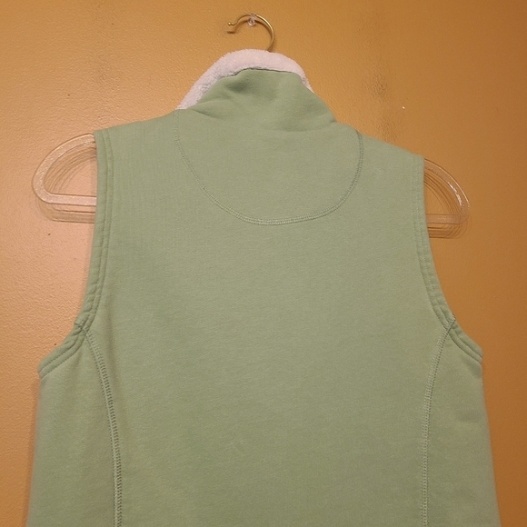 L.L. Bean | Women's Light Green Fleece Lined Vest (Size Small) - Picture 10 of 11